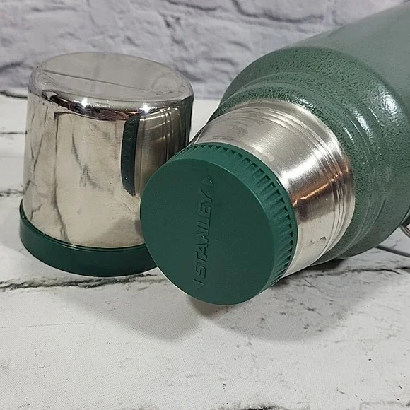 Classic Stanley Thermos Bottle 1.1 QT Folding Handle Stainless - Picture 6 of 9